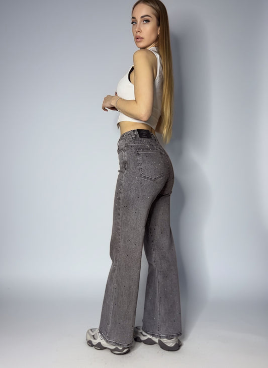 Džinsai su deimančiukais